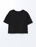 LC Waikiki Crew Neck Girls Crop T-Shirt
